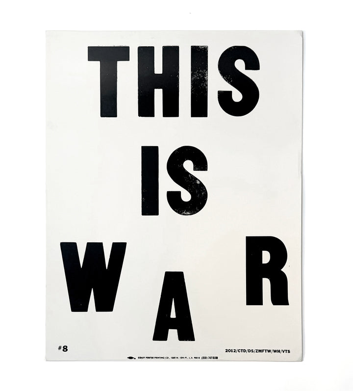 Cali DeWitt - This Is War - Colby Poster  (White)