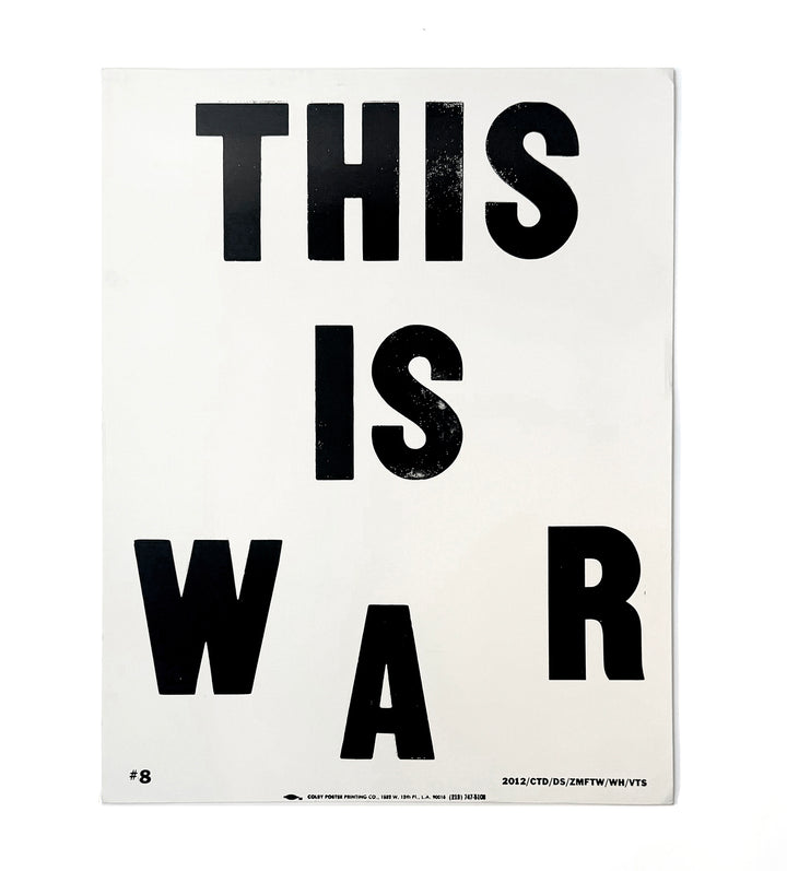 Cali DeWitt - This Is War - Colby Poster  (White)