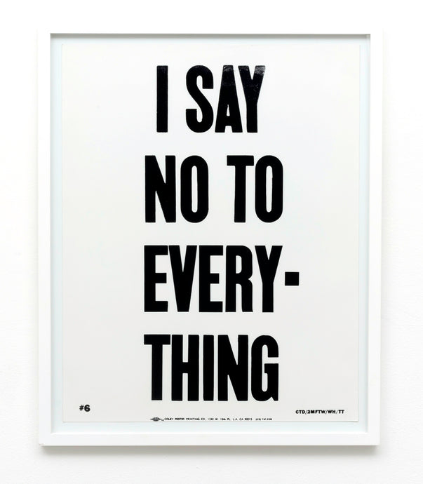 Cali DeWitt 'I Say No To Everything'