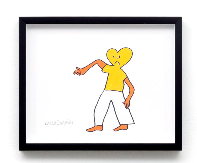Mark Gonzales 'Untitled Drawing #129' (Framed)