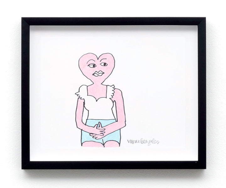 Mark Gonzales 'Untitled Drawing #96' (Framed)