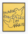Mark Gonzales In Paris Street Poster Yellow