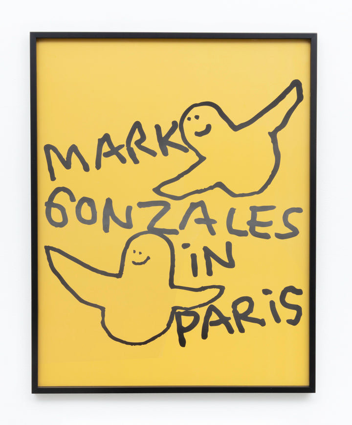 HVW8 | Mark Gonzales In Paris Street Poster Yellow