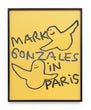 Mark Gonzales In Paris Street Poster Yellow