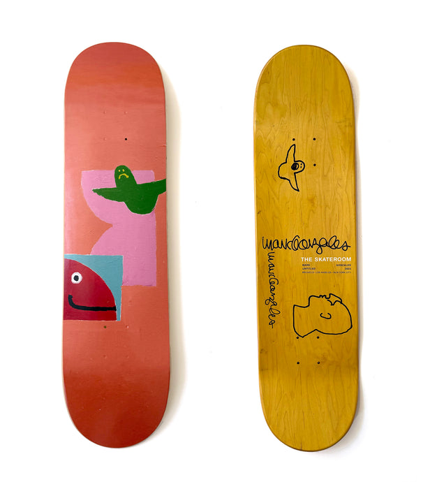 Mark Gonzales - Untitled A - Peach (Hand-Touched)