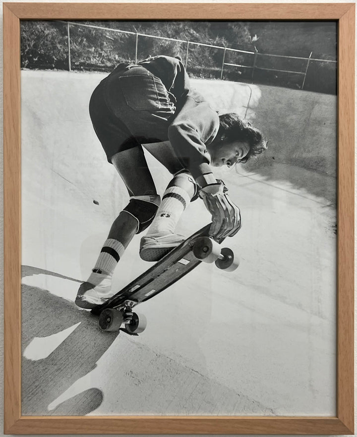 William Sharp “Jerry Valdez Nose Grab kick turn Skyline, Los Angeles Mid 1970s”