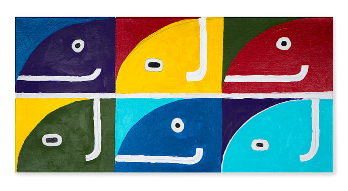 Mark Gonzales  - narrow pre primed canvas
