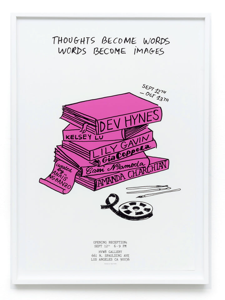 Olga Prader - Thoughts become words, words become images - Exhibition Print