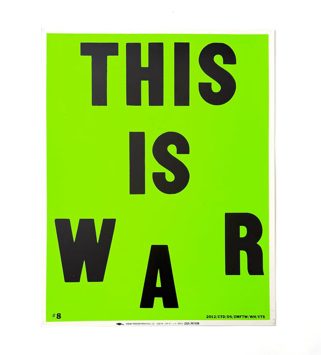 Cali DeWitt - This Is War - Colby Poster (Green)