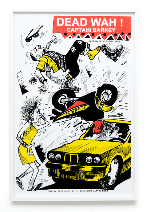 Wilfred Limonious - Dead Wah - Captain Barkey poster (People Records, 1993)